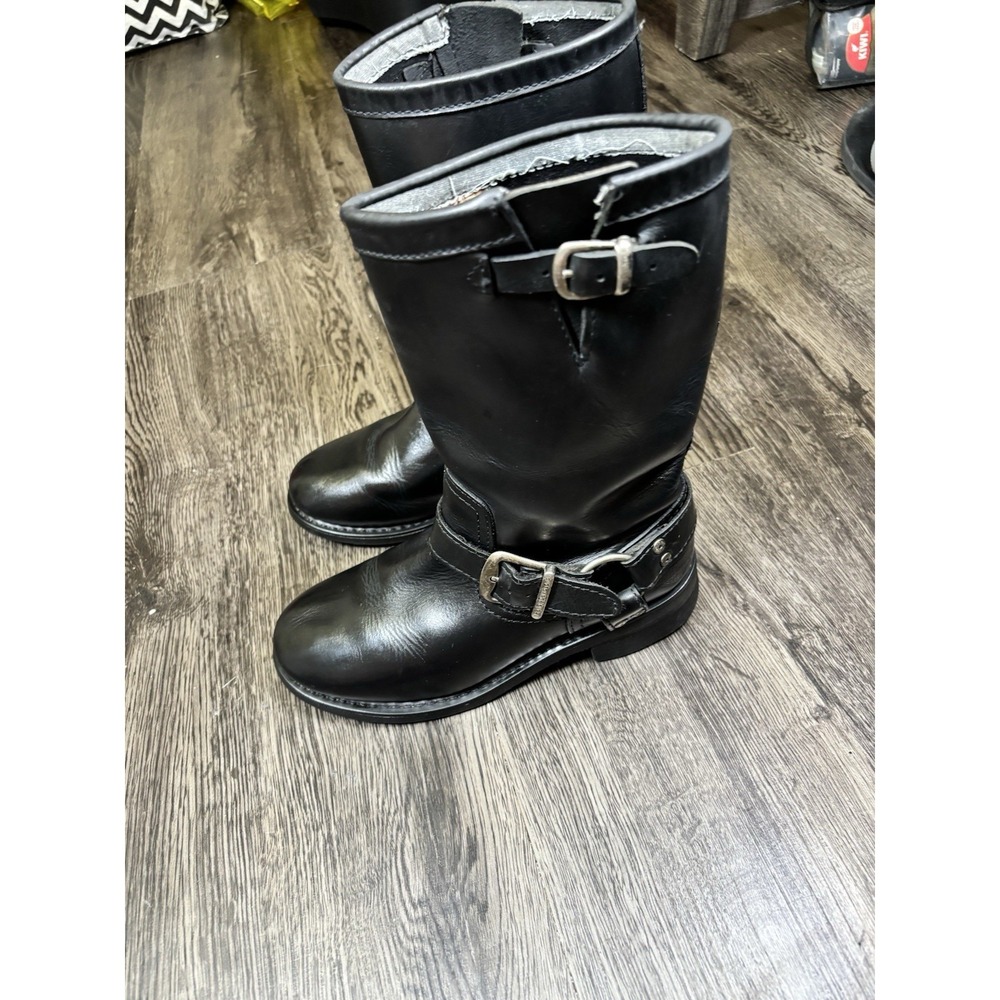 Harley-Davidson Black Leather Biker Engineer Riding Boots Women's Size 7⁠ - Picture 6 of 16